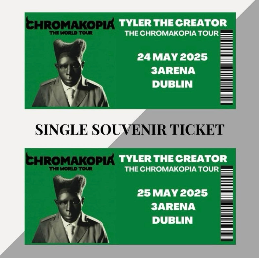 Tyler The Creator ‘CHROMAKOPIA’ Tour inspired souvenir tickets