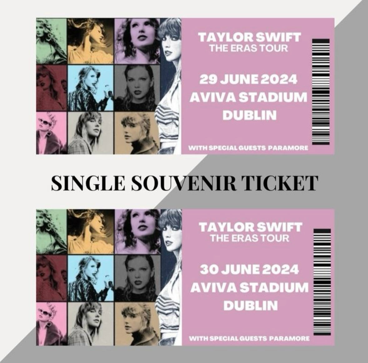 Taylor Swift ‘The Eras Tour’ inspired souvenir tickets