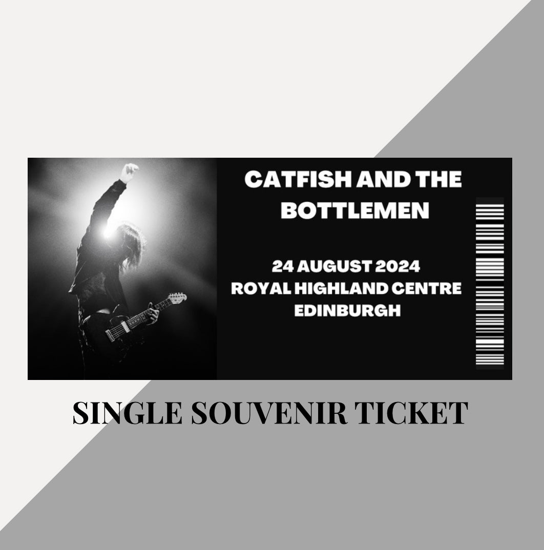 Catfish and The Bottlemen Tour inspired souvenir tickets