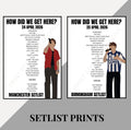 Louis Tomlinson ‘How Did We Get Here? Tour’ inspired setlist prints
