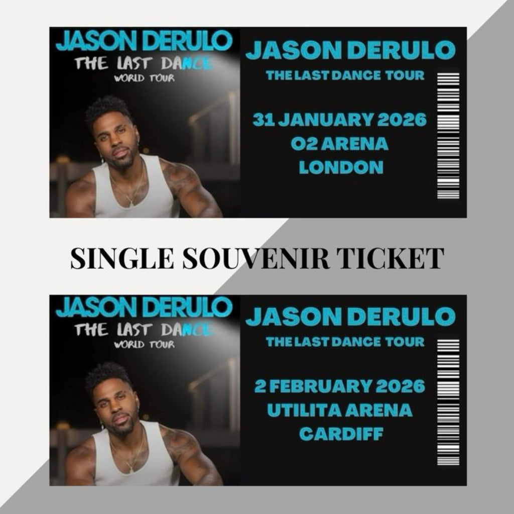 Jason Derulo ‘The Last Dance Tour’ inspired souvenir tickets