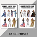 Beyoncé ‘Cowboy Carter Tour’ inspired event prints