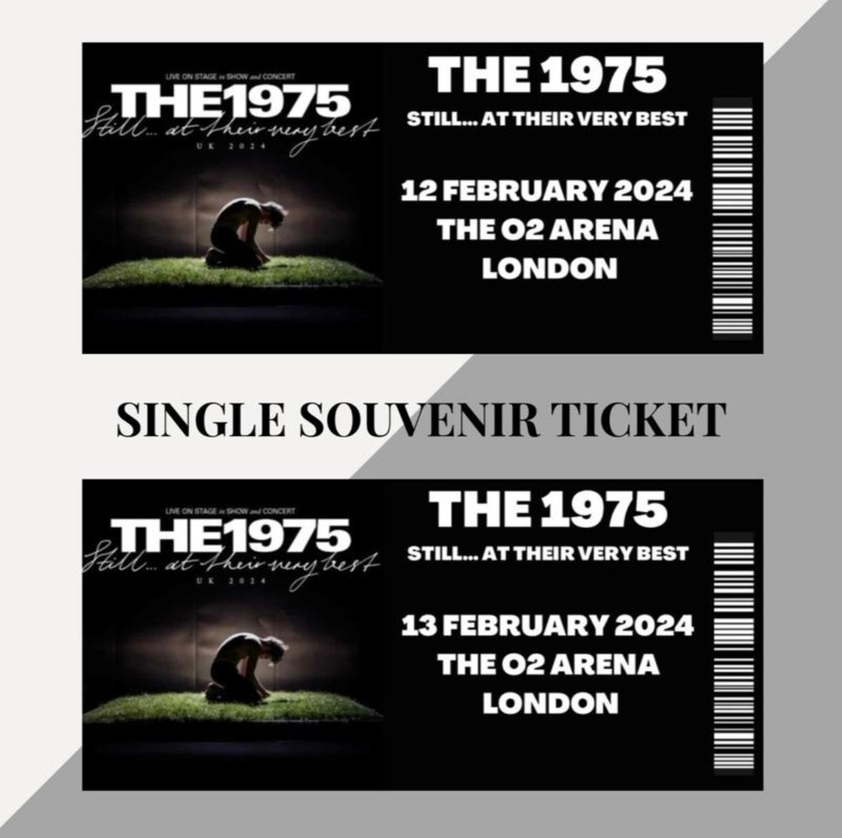 The 1975 ‘Still At Their Very Best’ inspired souvenir tickets