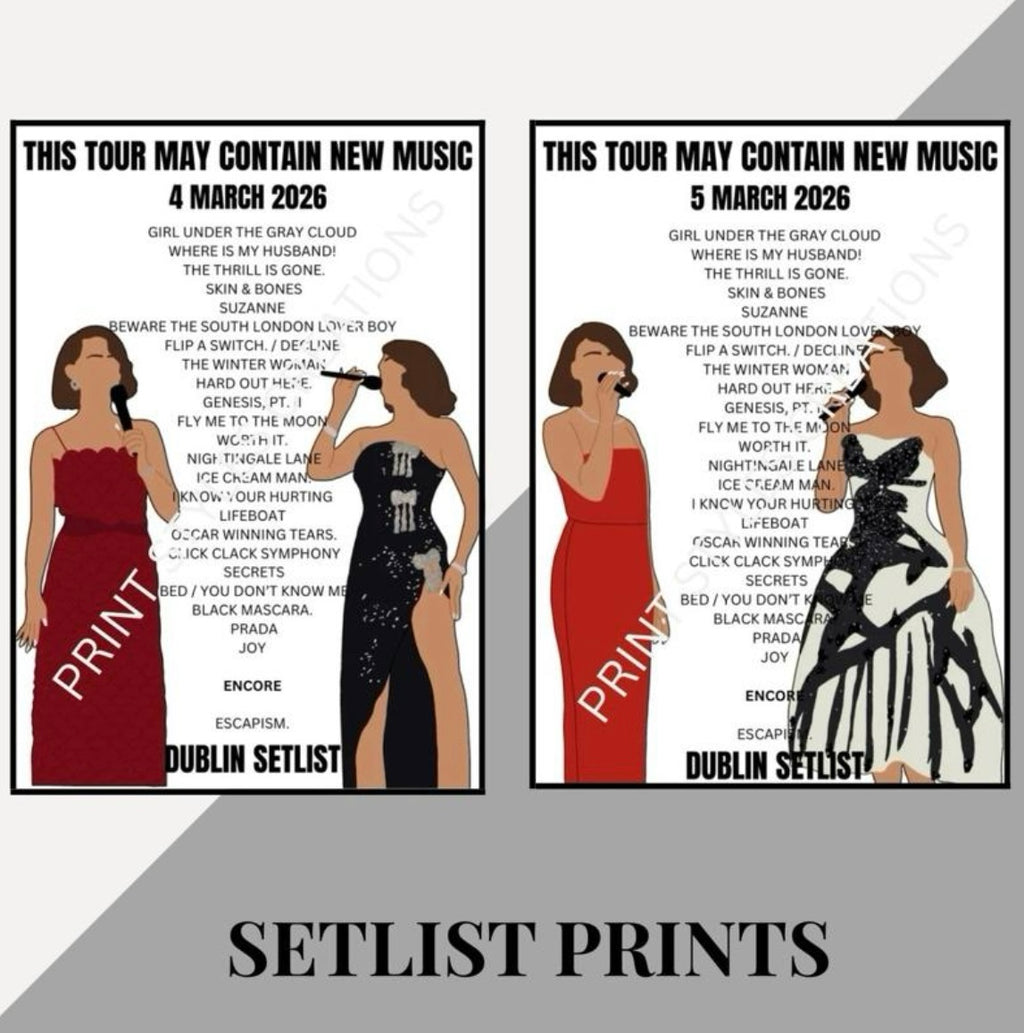 Raye ‘This Tour May Contain New Music’ inspired setlist prints