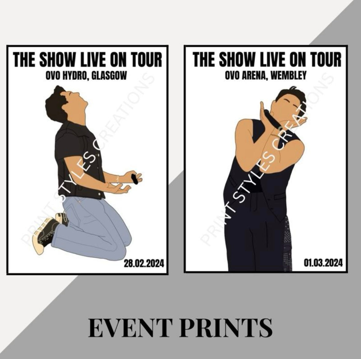Niall Horan ‘The Show Live On Tour’ inspired event prints