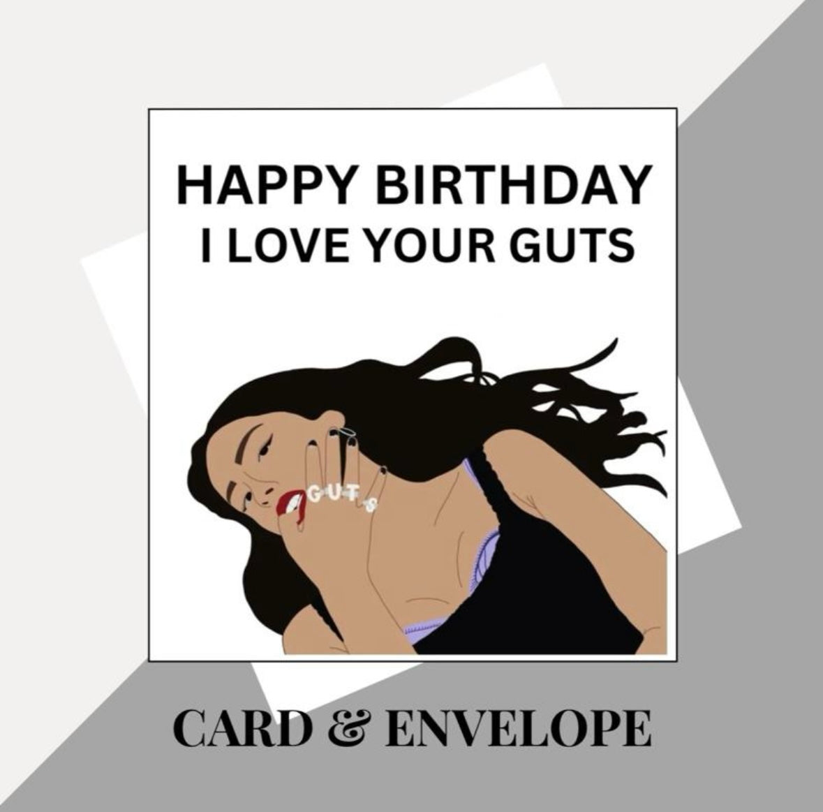 Olivia Rodrigo inspired birthday cards