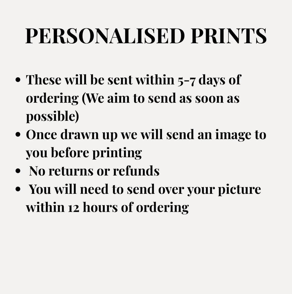Personalised tour prints - ANY TOUR