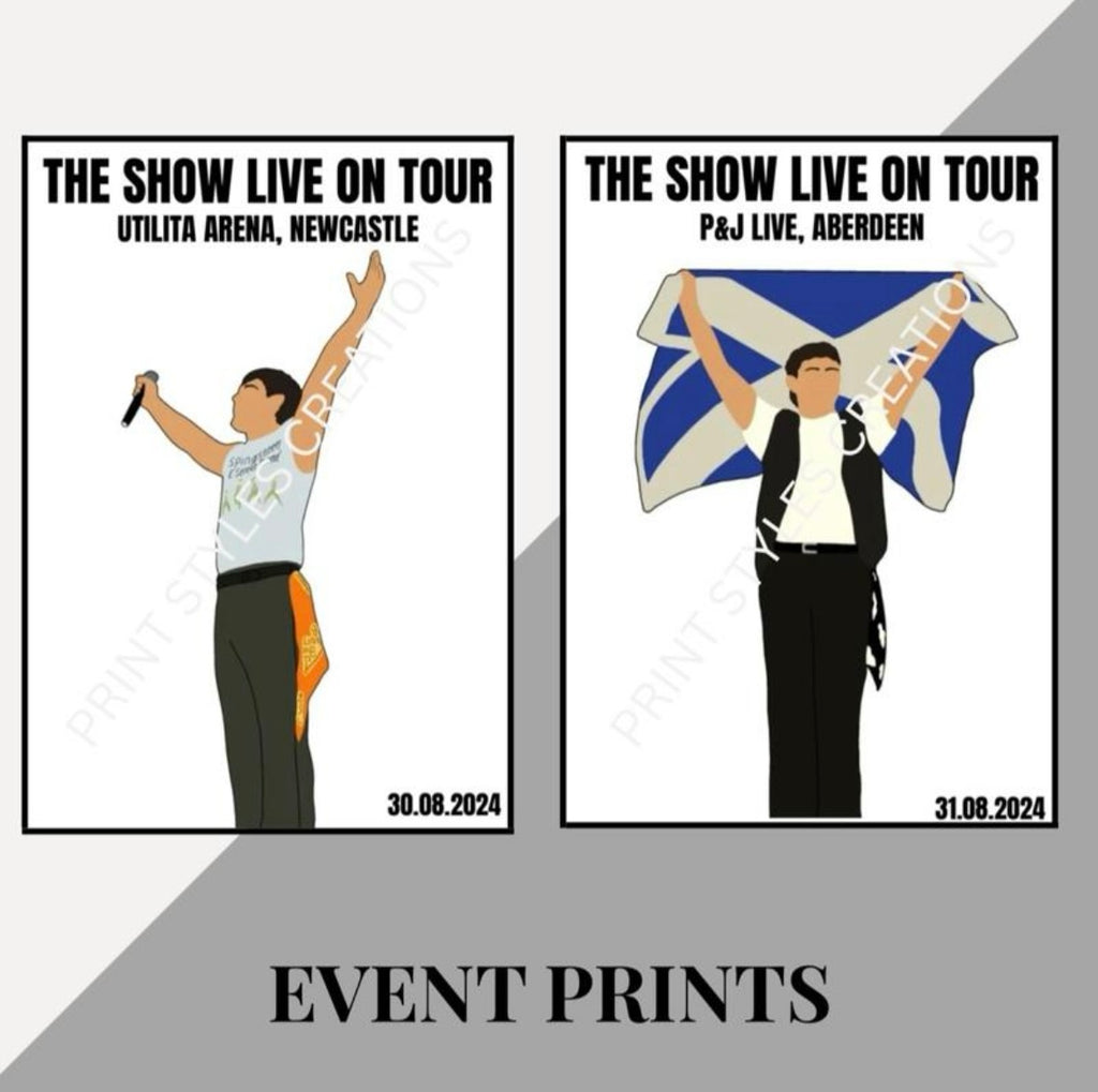 Niall Horan ‘The Show Live On Tour’ inspired event prints