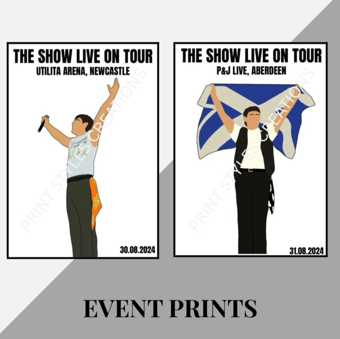 Niall Horan ‘The Show Live On Tour’ inspired event prints