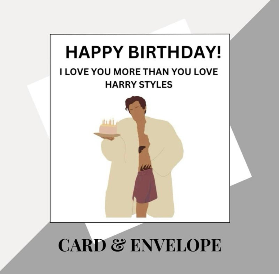 Harry Styles inspired birthday cards