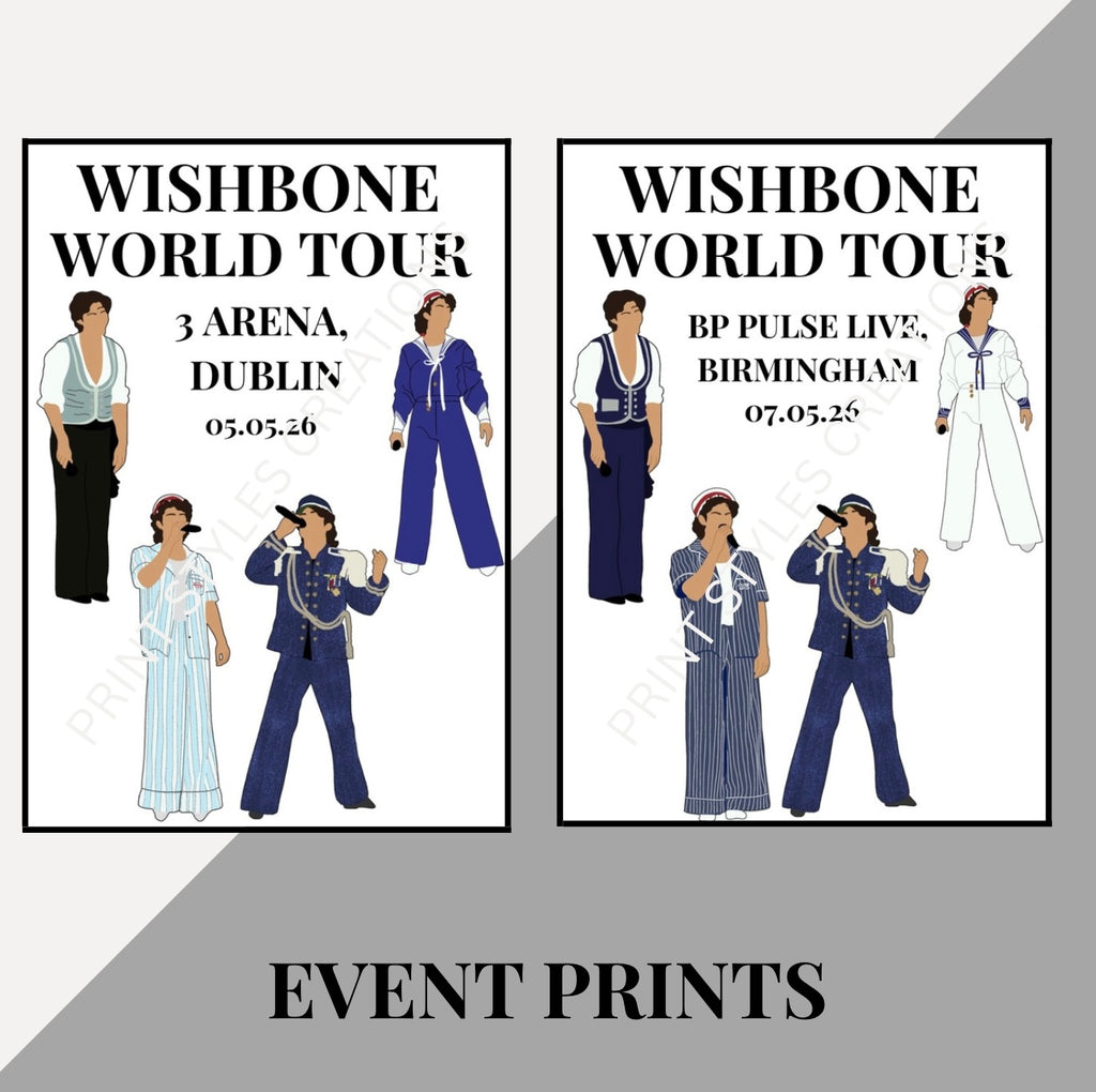 Conan Gray ‘The Wishbone Tour’ inspired event prints