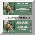 Lana Del Rey 2025 inspired souvenir tickets