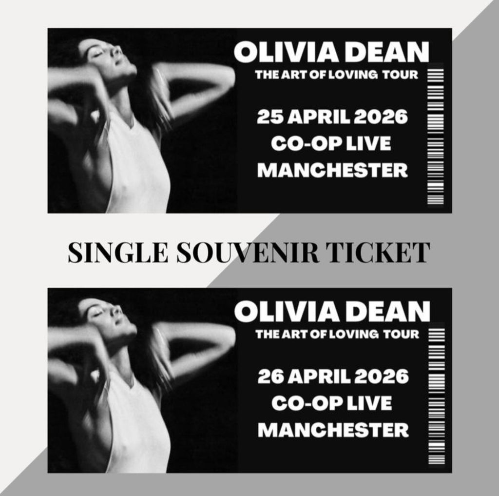Olivia Dean ‘The Art Of Loving Tour’ inspired souvenir tickets