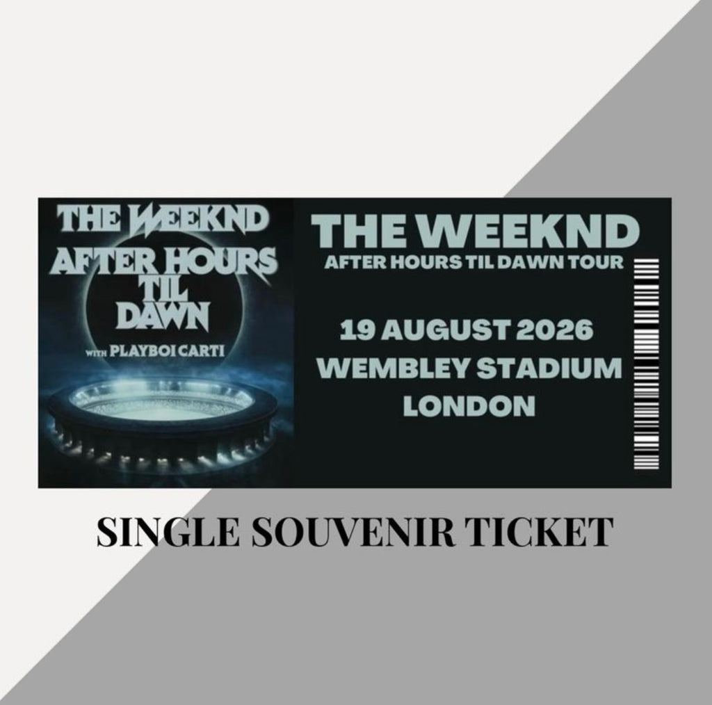 The Weeknd ‘After Hours Til Dawn Tour’ inspired souvenir tickets