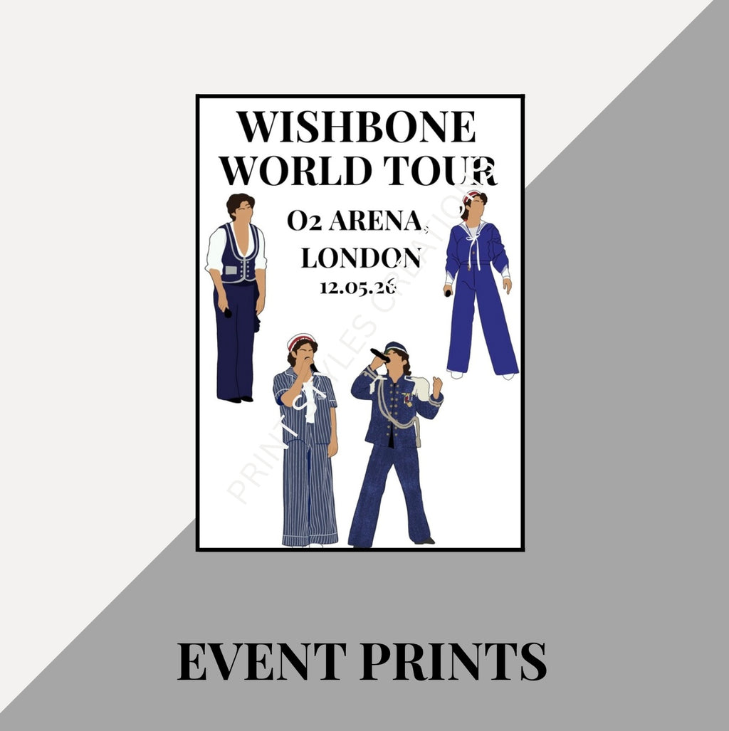 Conan Gray ‘The Wishbone Tour’ inspired event prints