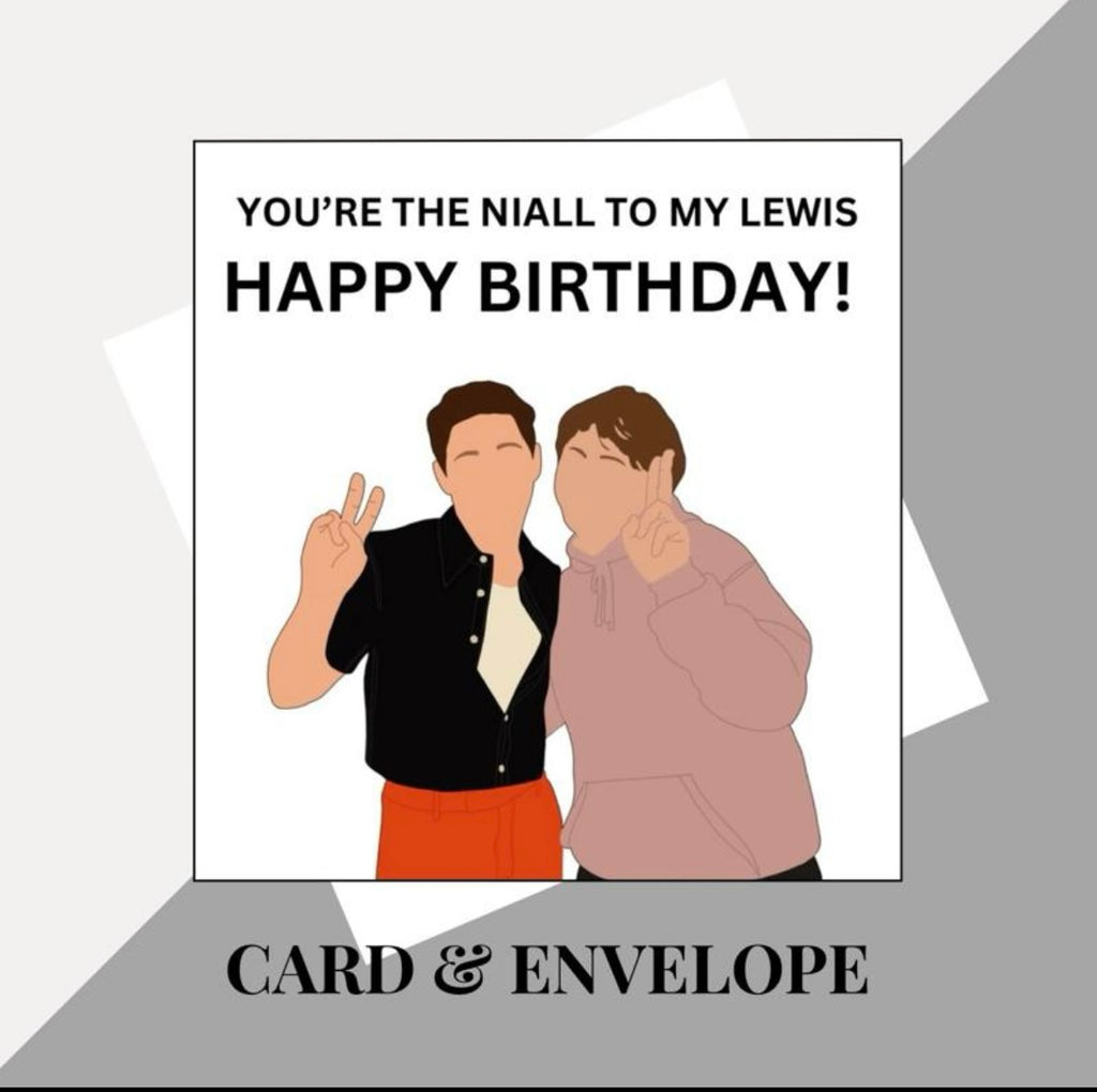 Niall Horan & Lewis Capaldi inspired birthday cards