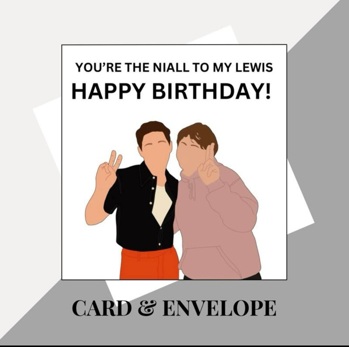 Niall Horan & Lewis Capaldi inspired birthday cards