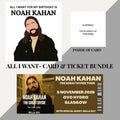 Noah Kahan Birthday card and souvenir ticket bundle