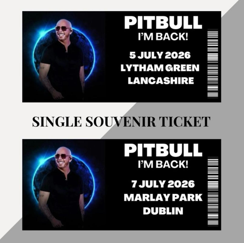 Pitbull ‘I’m Back!’ Inspired souvenir tickets