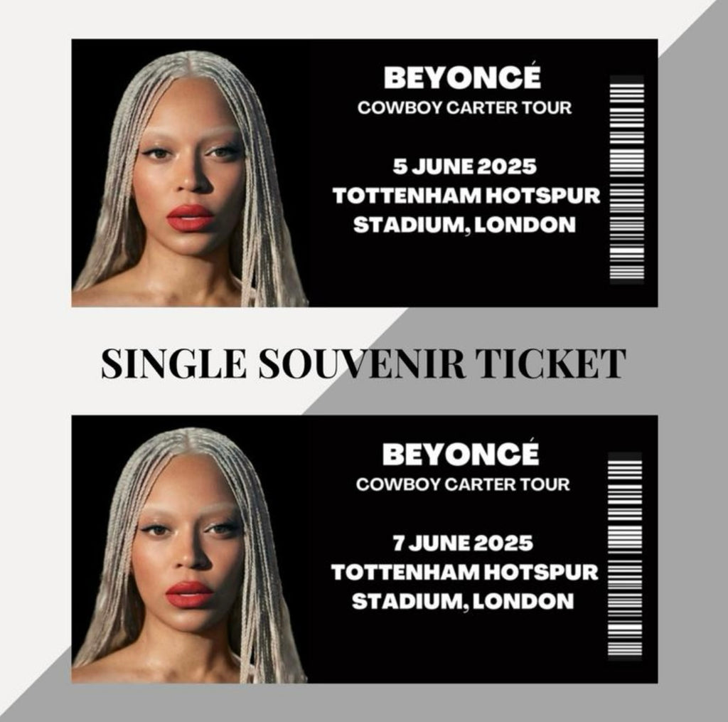 Beyoncé ‘Cowboy Carter Tour’ inspired souvenir tickets
