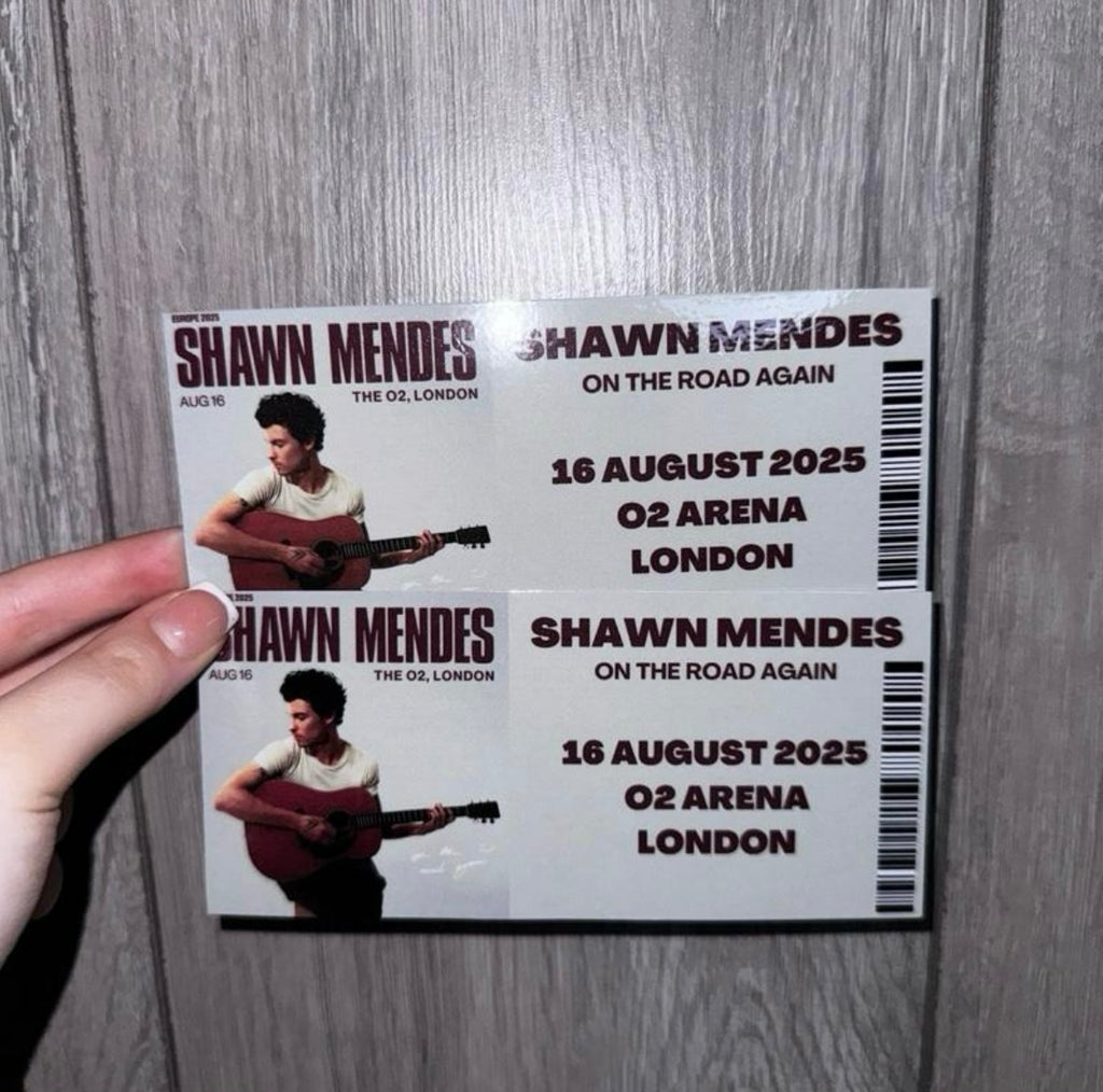 Shawn Mendes ‘On The Road Again’ Tour souvenir tickets