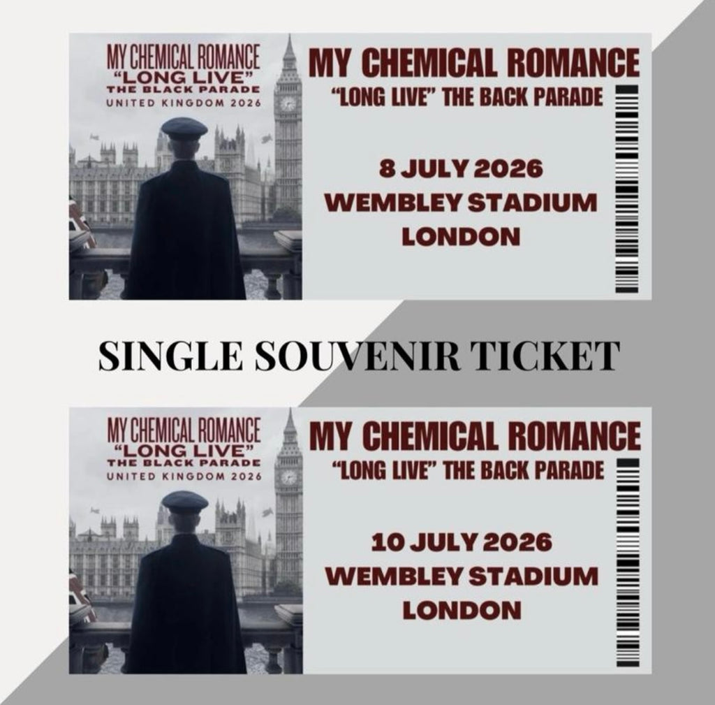 My Chemical Romance ‘Long Live The Black Parade’ Tour inspired souvenir tickets