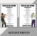 Louis Tomlinson ‘Faith In The Future’ Tour inspired setlist prints
