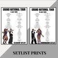 Kendrick & SZA ‘Grand National Tour’ inspired setlist prints