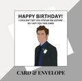 Stefan Salvatore inspired birthday card