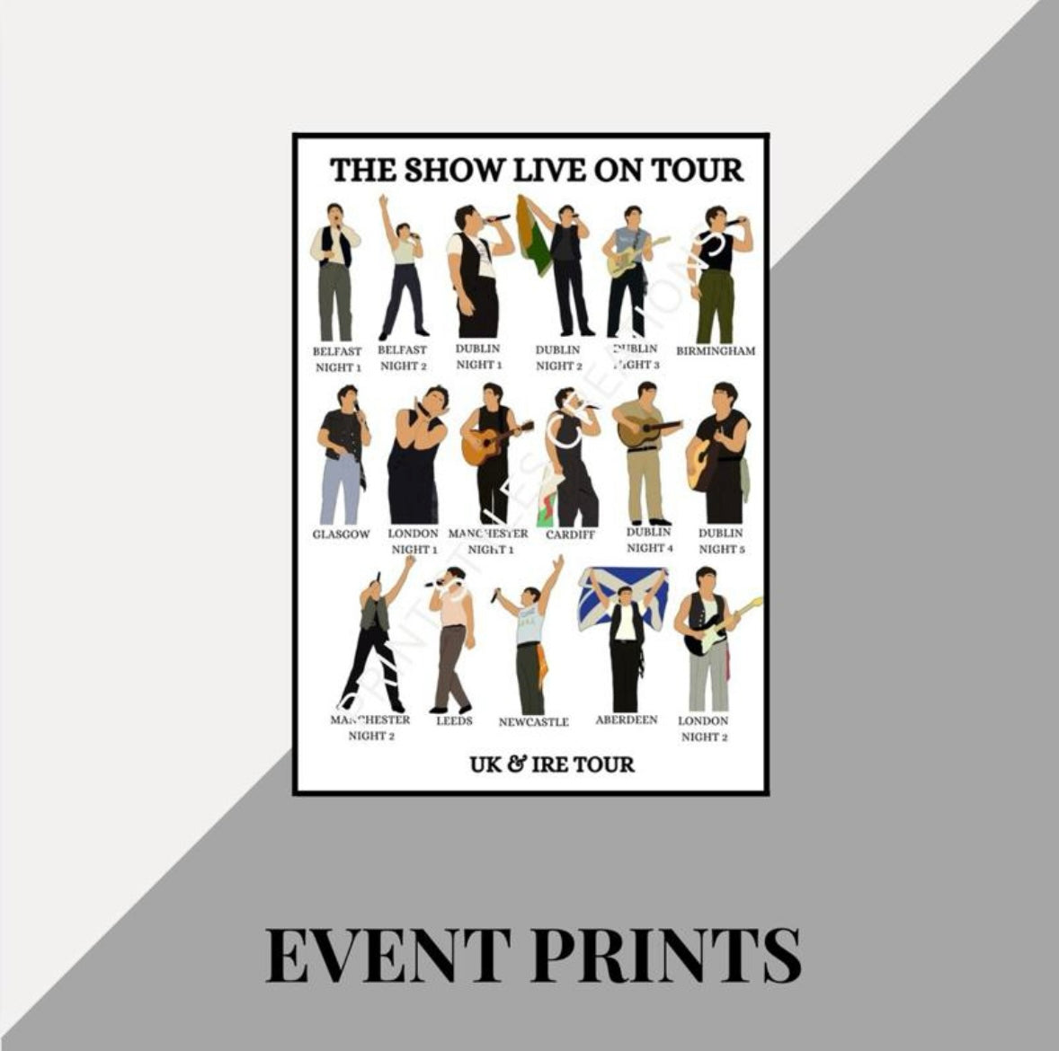 Niall Horan ‘The Show Live On Tour’ inspired UK & IRE print