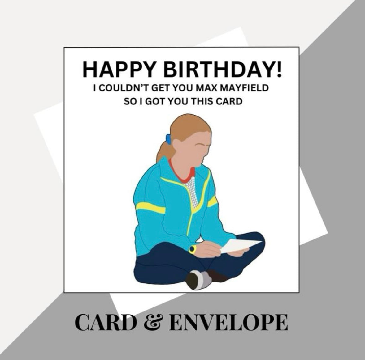 Stranger Things inspired birthday cards