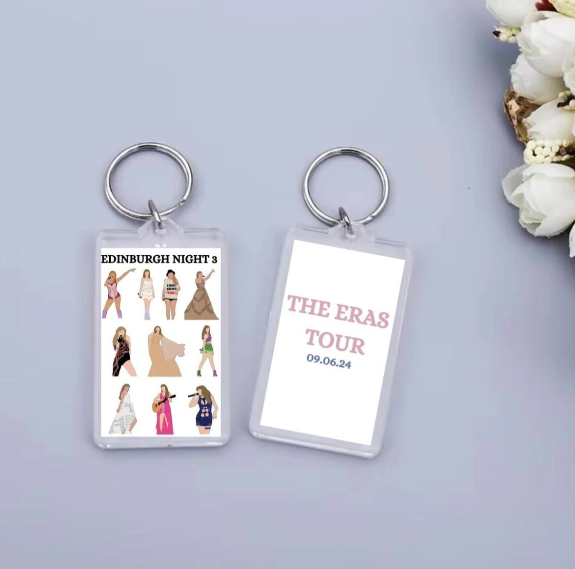 Taylor Swift ‘The Eras Tour’ inspired keyrings