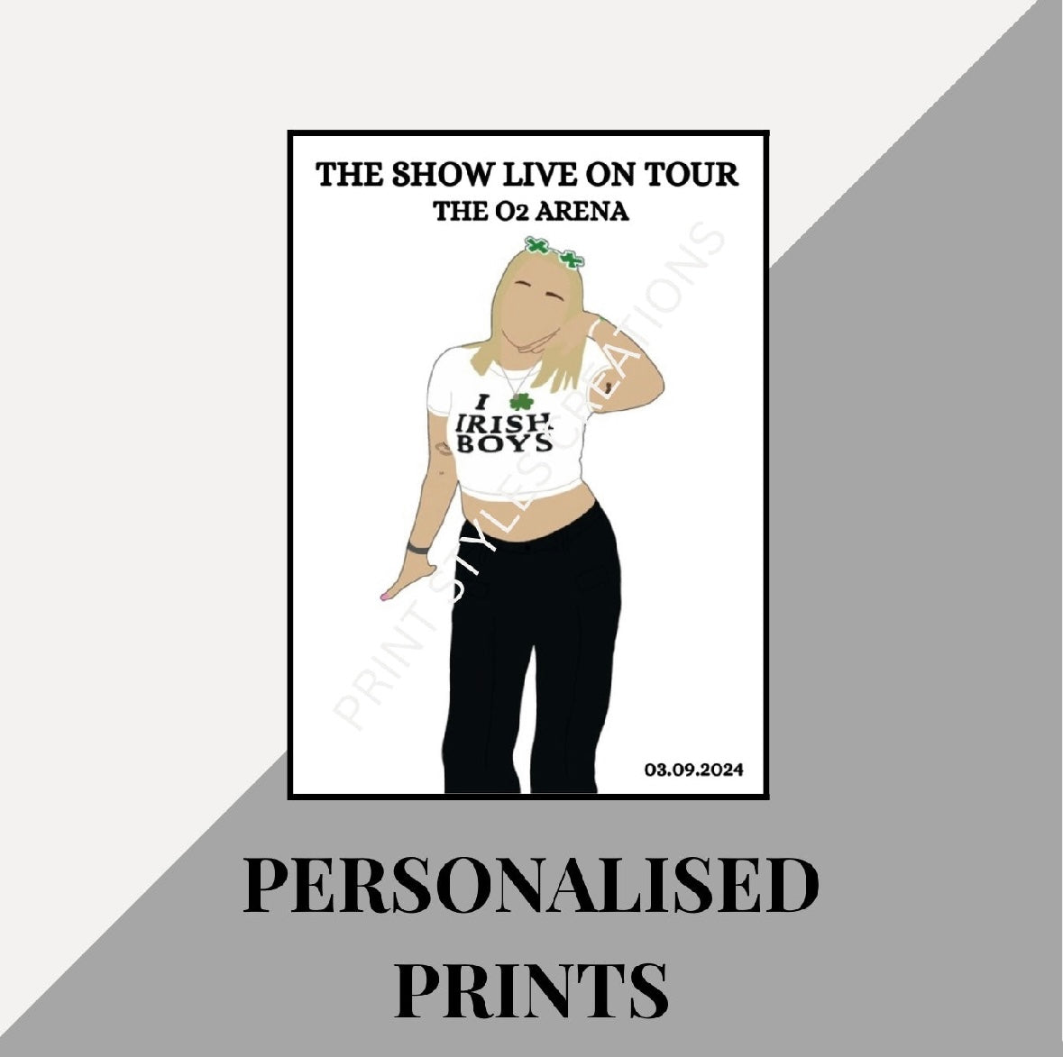 Niall Horan The Show Live on Tour personalised prints