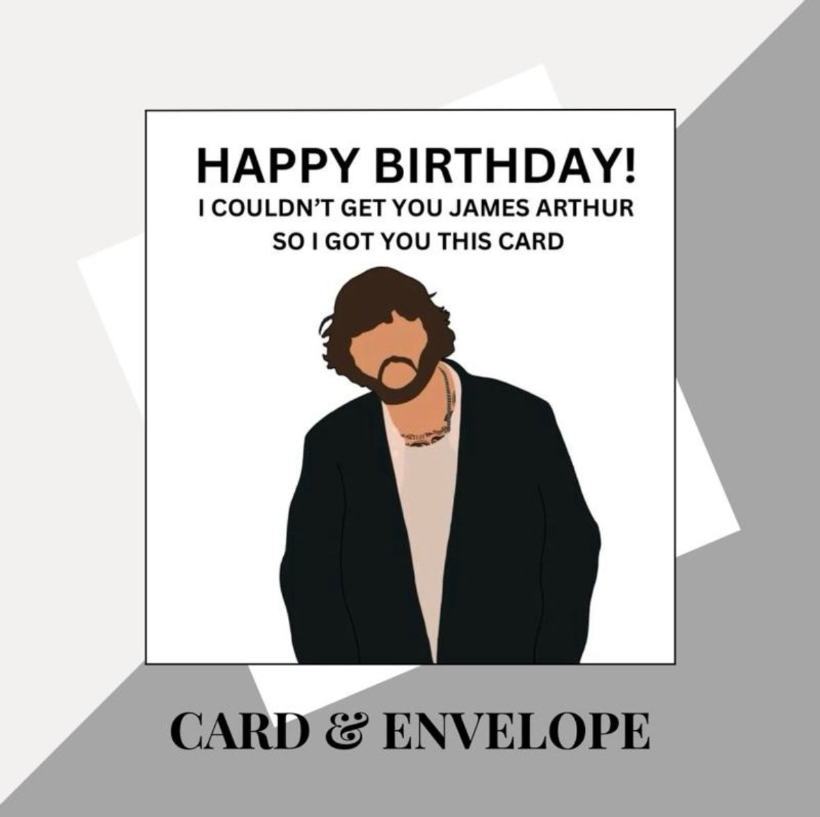 James Arthur inspired birthday card