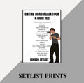 Shawn Mendes ‘On The Road Again’ Tour inspired setlist print