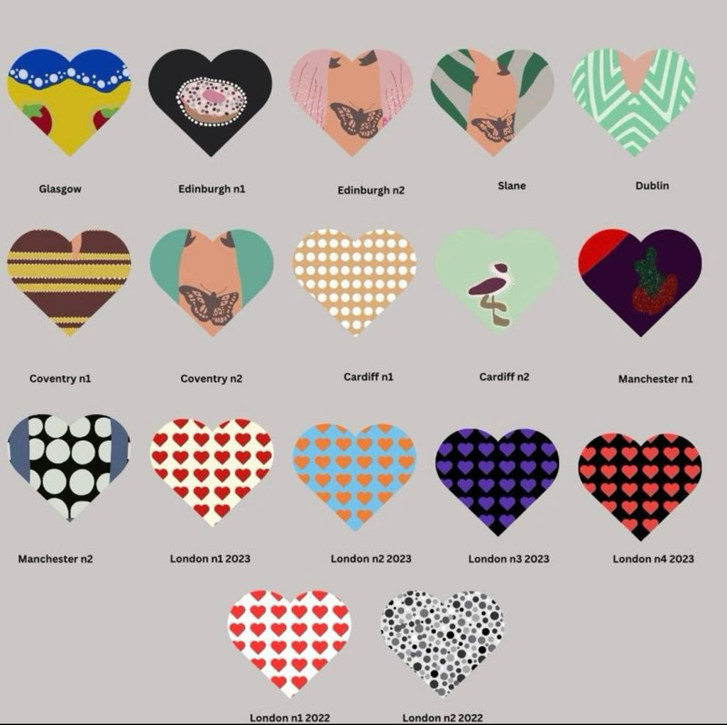 Harry Styles ‘Love on Tour’ inspired heart shaped keyrings