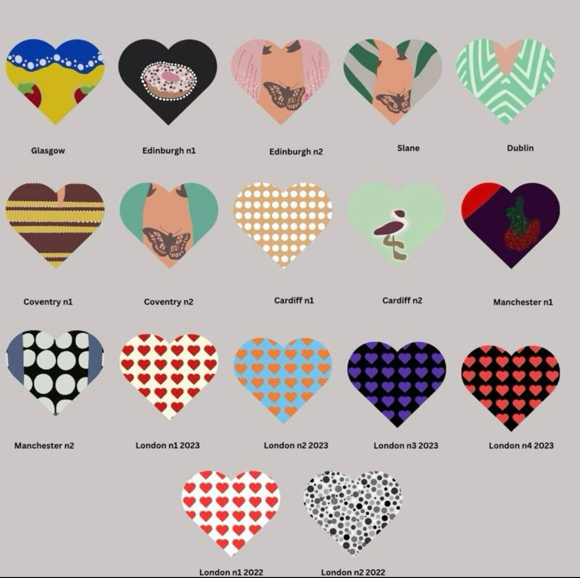 Harry Styles ‘Love on Tour’ inspired heart shaped keyrings