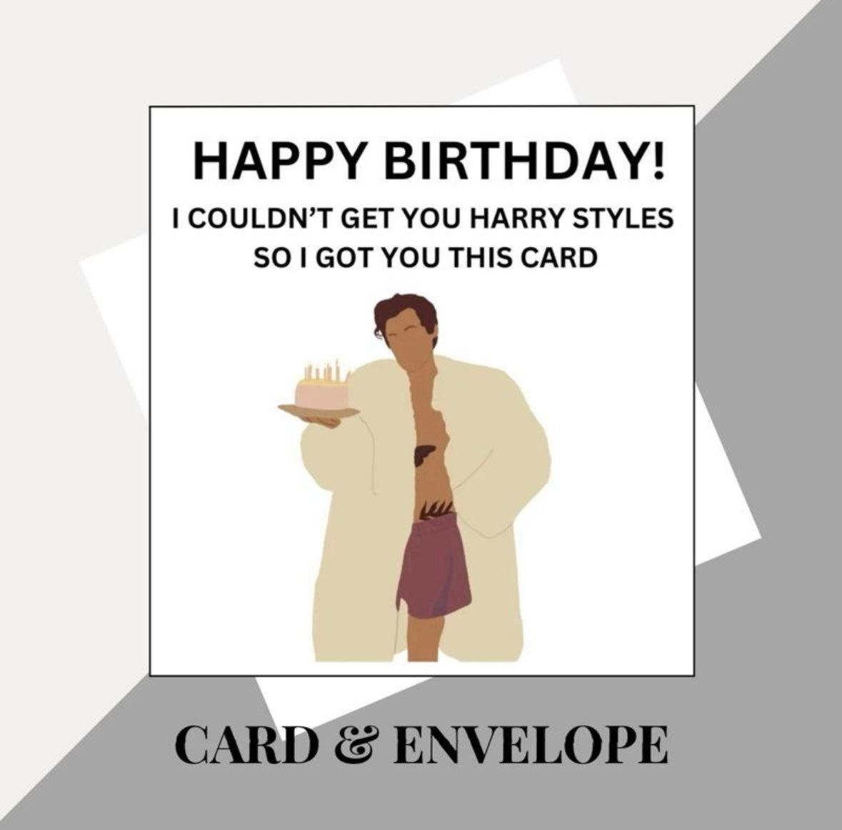 Harry Styles inspired birthday cards