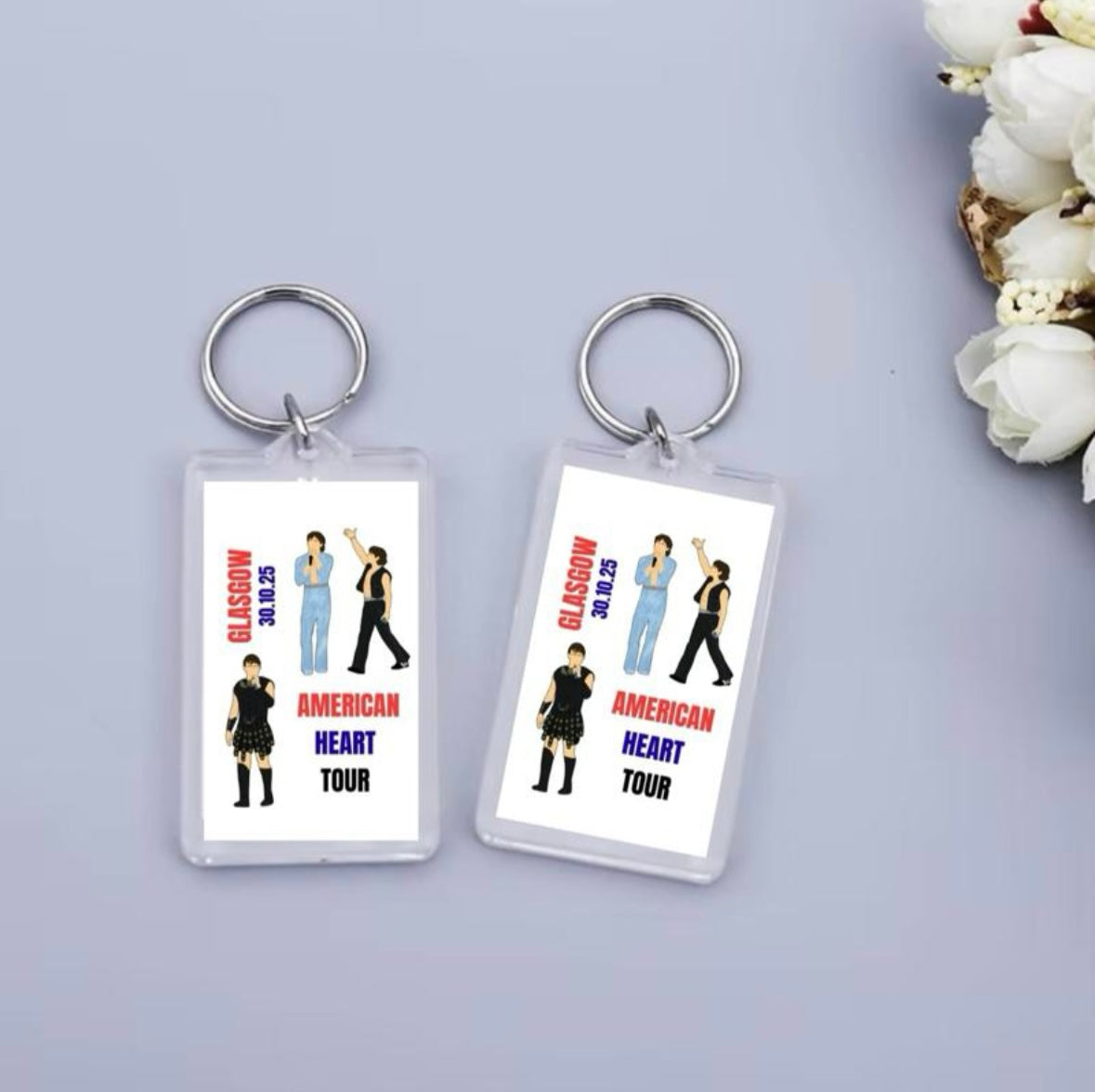 Benson Boone ‘American Heart Tour’ inspired keyrings