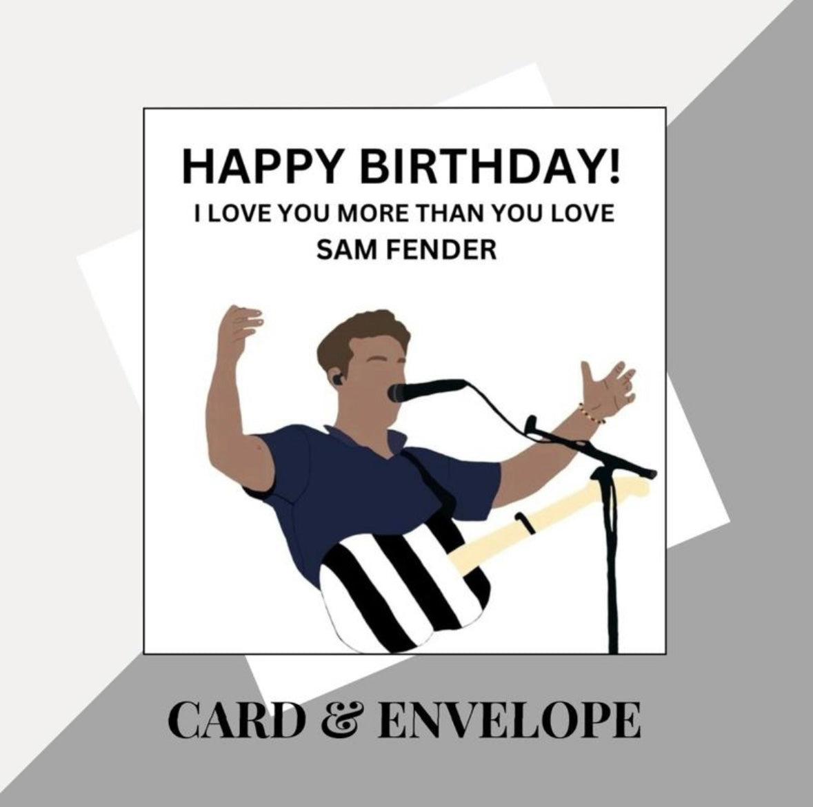 Sam Fender inspired birthday cards