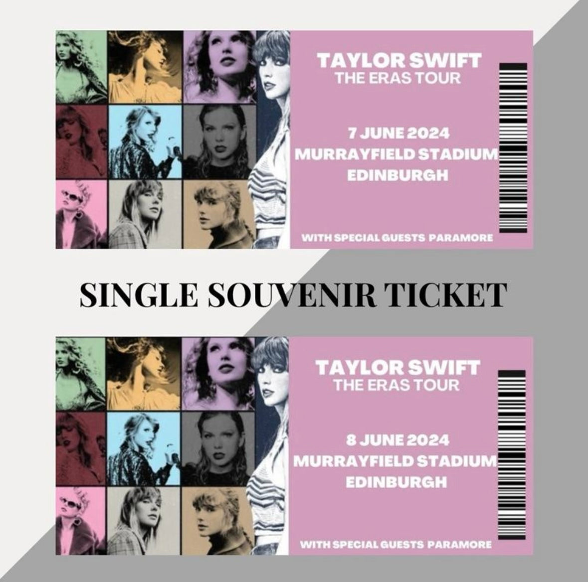 Taylor Swift ‘The Eras Tour’ inspired souvenir tickets