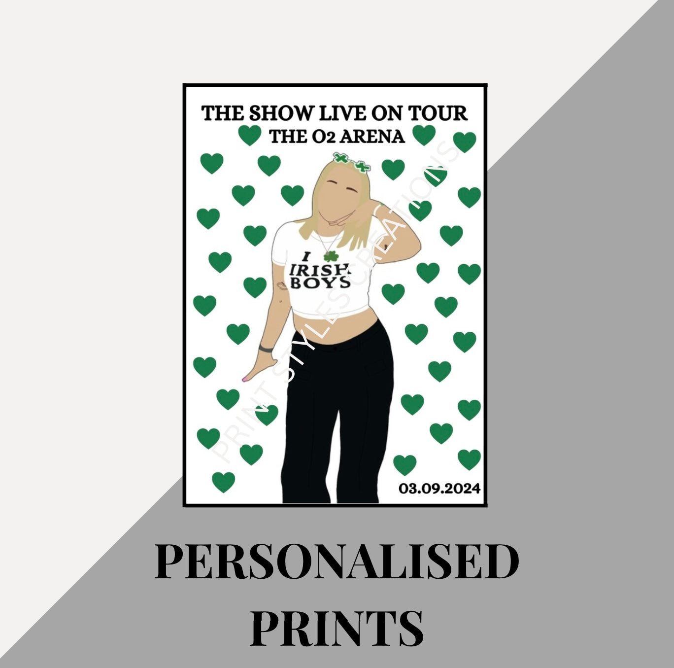 Niall Horan The Show Live on Tour personalised prints