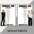 Zayn ‘Konnakol Tour’ inspired setlist prints