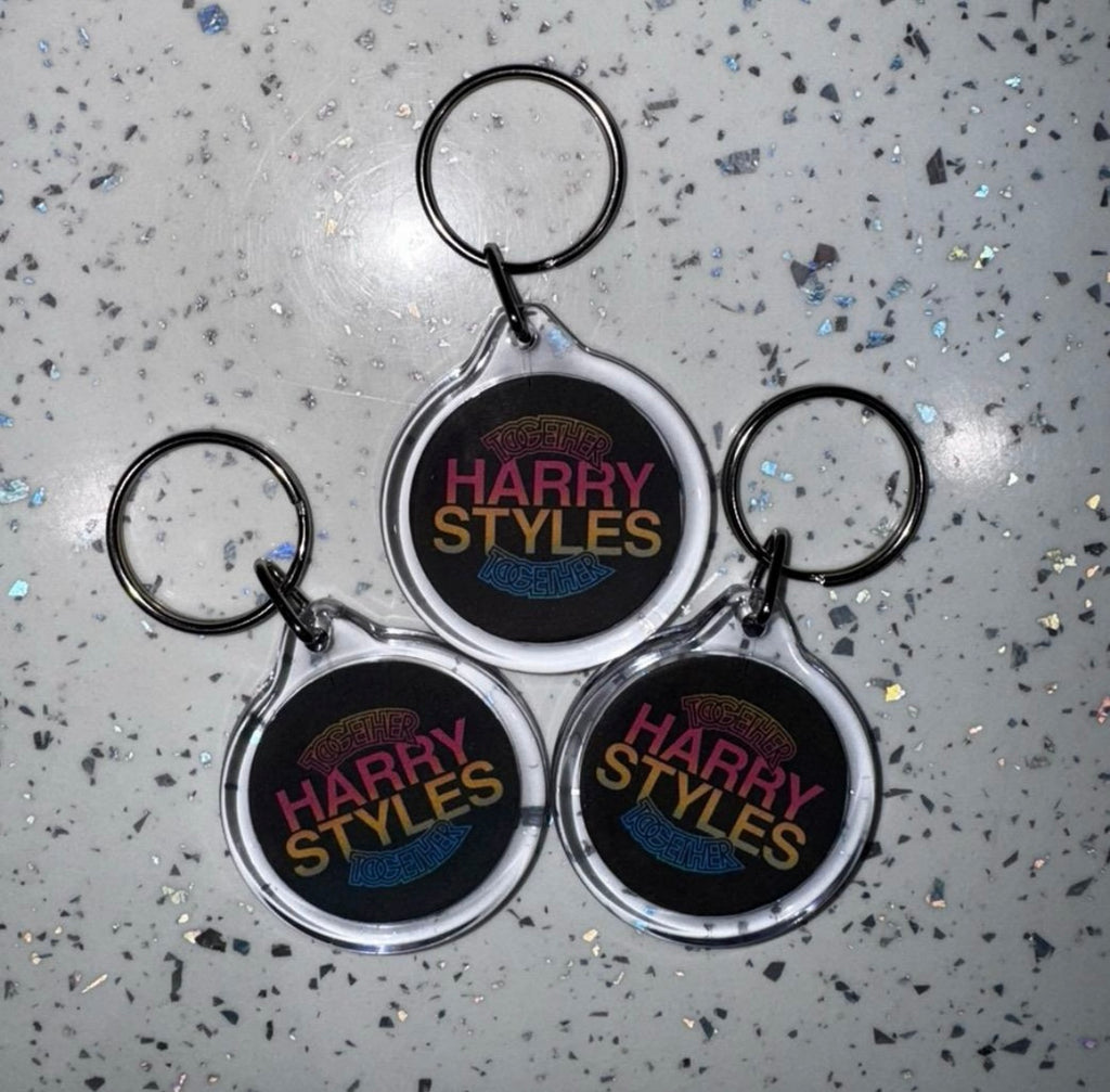 Harry Styles ‘Together Together Tour’ inspired round keyrings