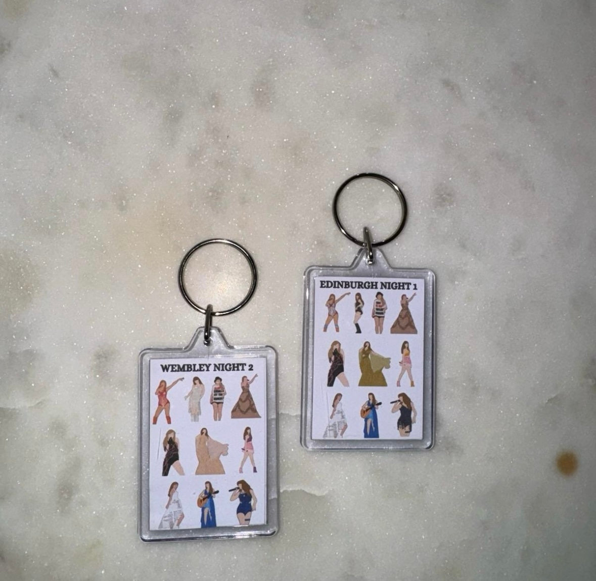 Taylor Swift ‘The Eras Tour’ inspired keyrings