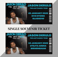 Jason Derulo ‘The Last Dance Tour’ inspired souvenir tickets