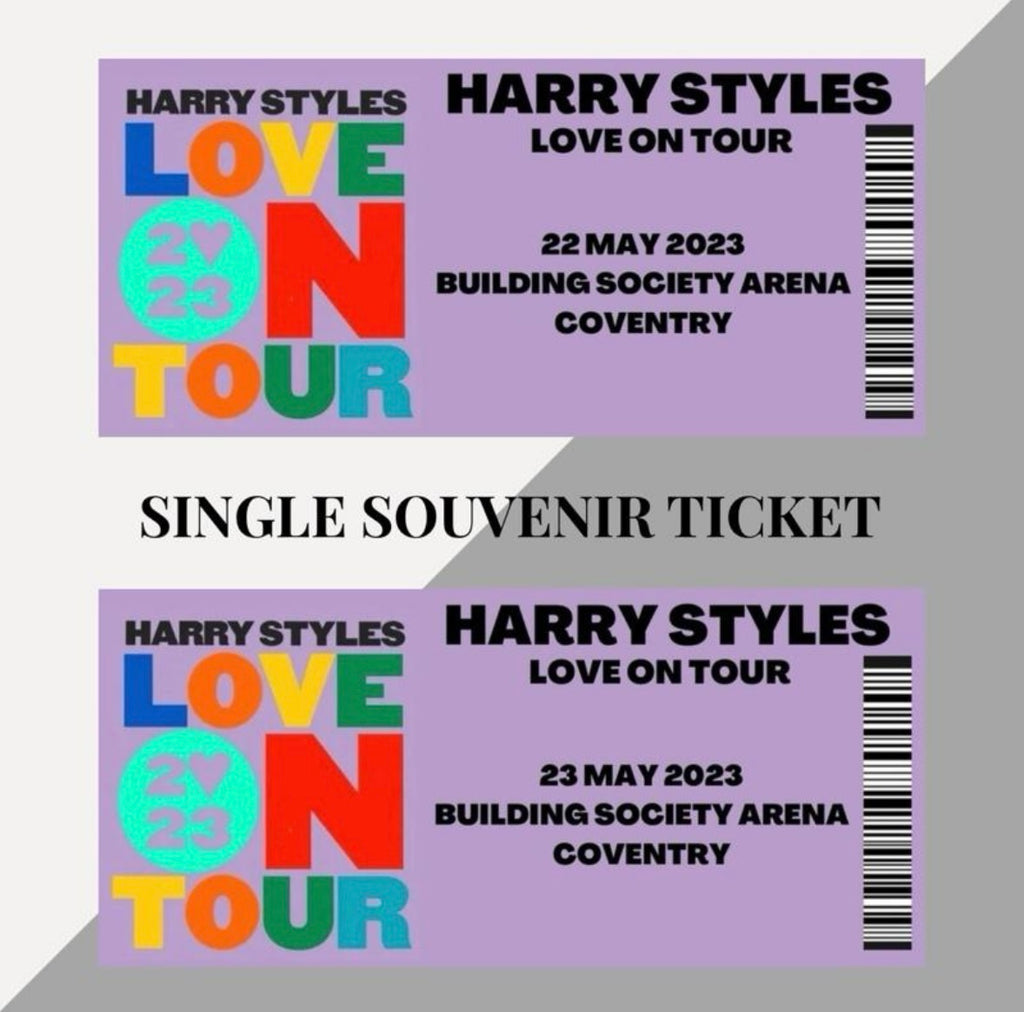 Harry Styles ‘Love On Tour’ inspired souvenir tickets