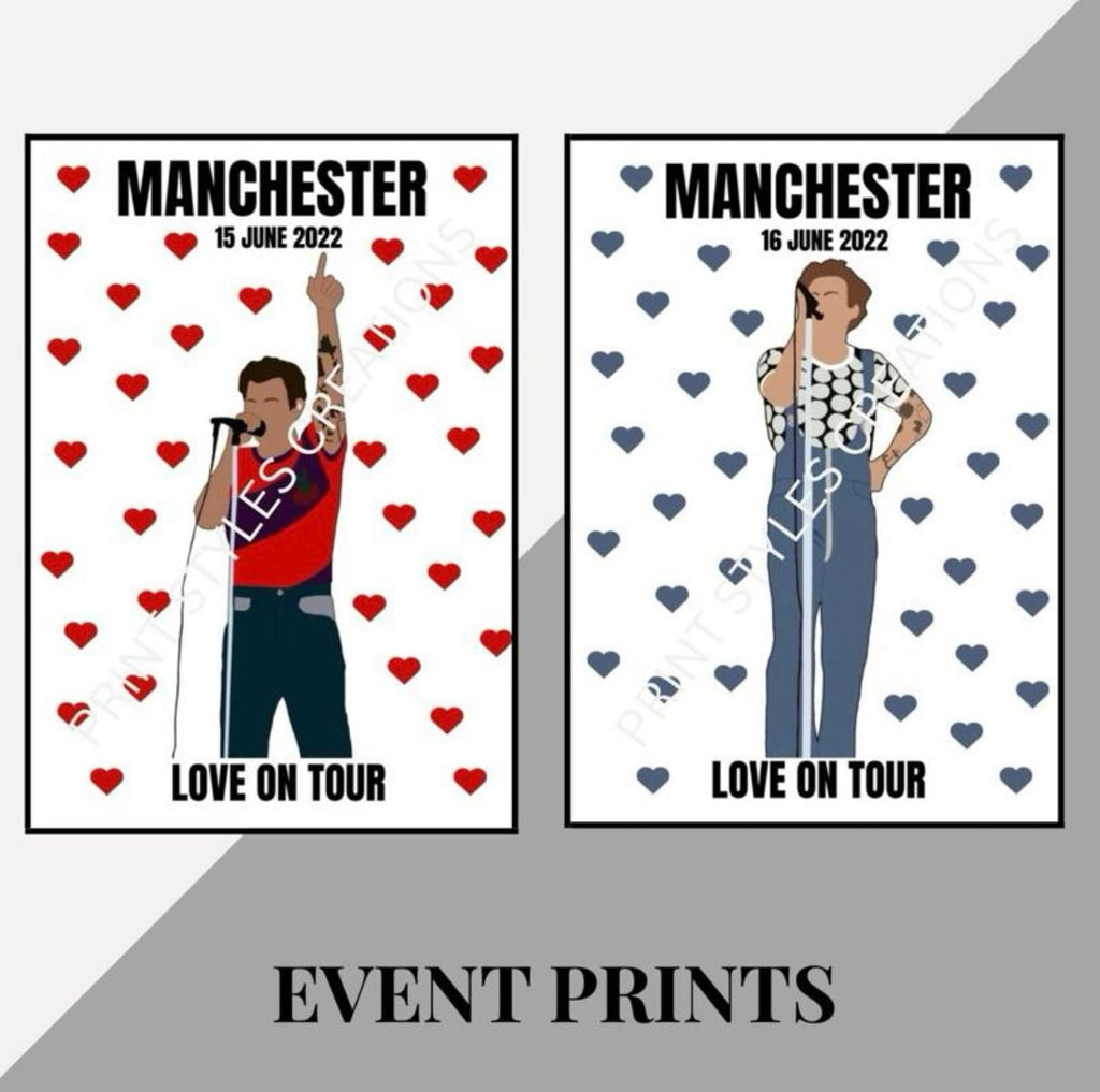 Harry Styles ‘Love On Tour’ inspired event prints