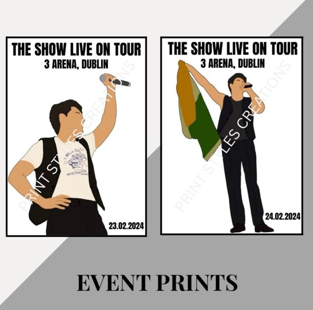 Niall Horan ‘The Show Live On Tour’ inspired event prints