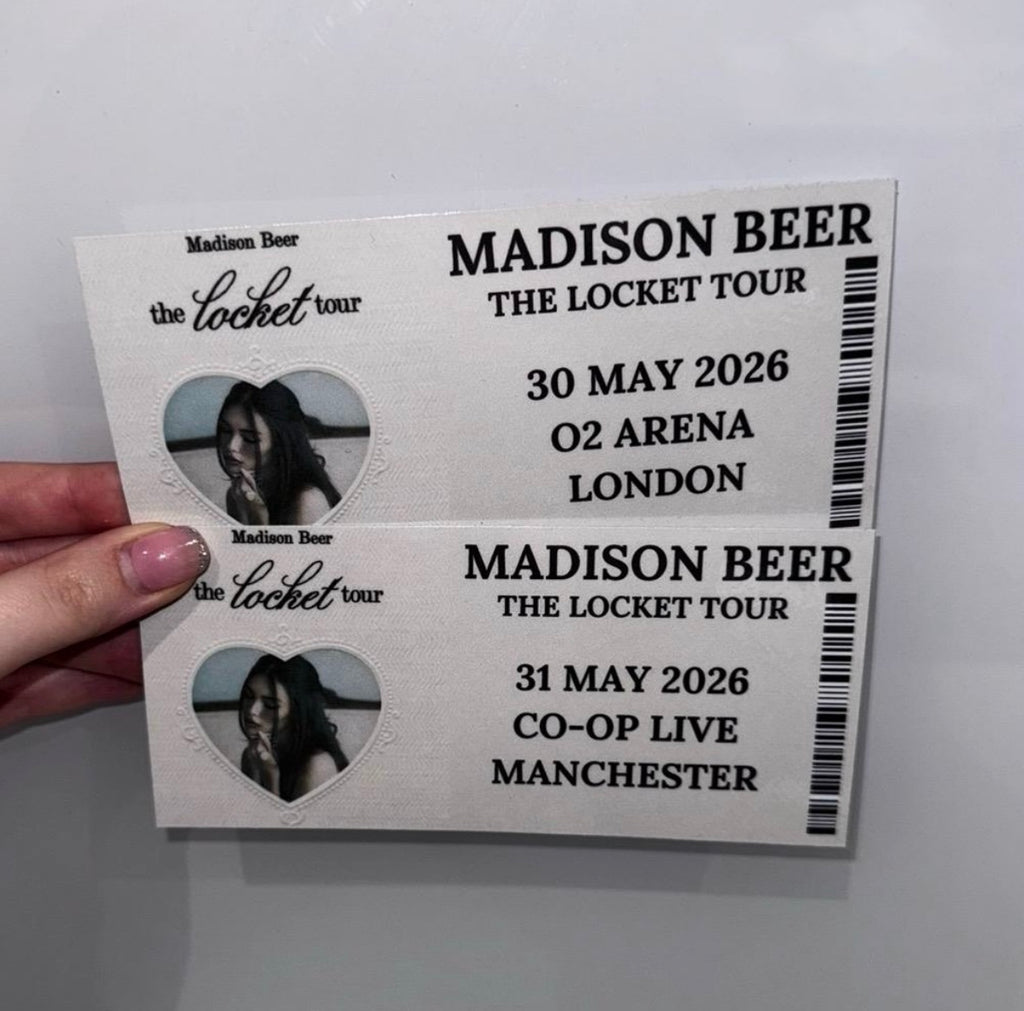 Madison Beer ‘The Locket Tour’ inspired souvenir tickets